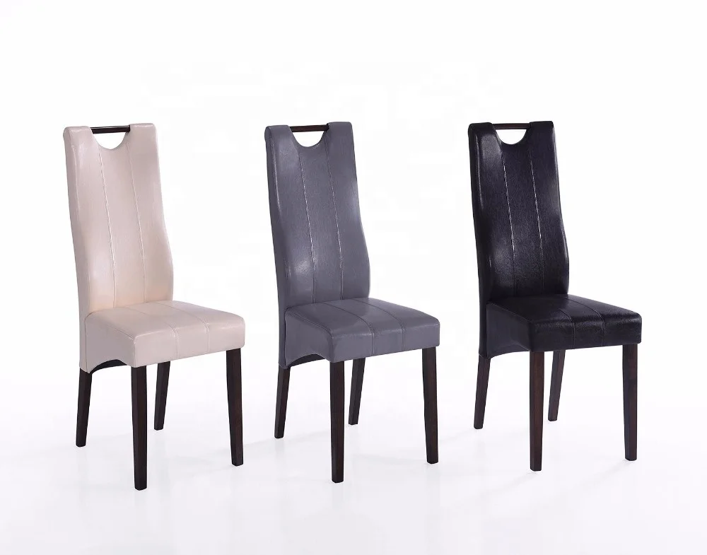 Parson chair with leather or PU upholstered suitable for dining room use color can be customize or change to fabric