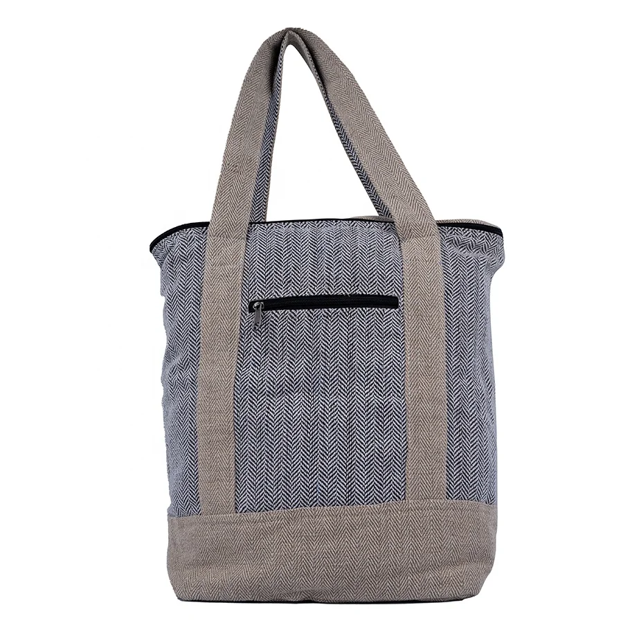 Tote Bag Weaving patterns Fabric Custom Made 2021 Trendy Fashionable Ladies Tote Bag-mummy Tote Bag-cotton/linen