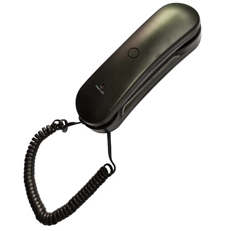 Trimline Wall Corded Phone Analog Hotel Telephone Set