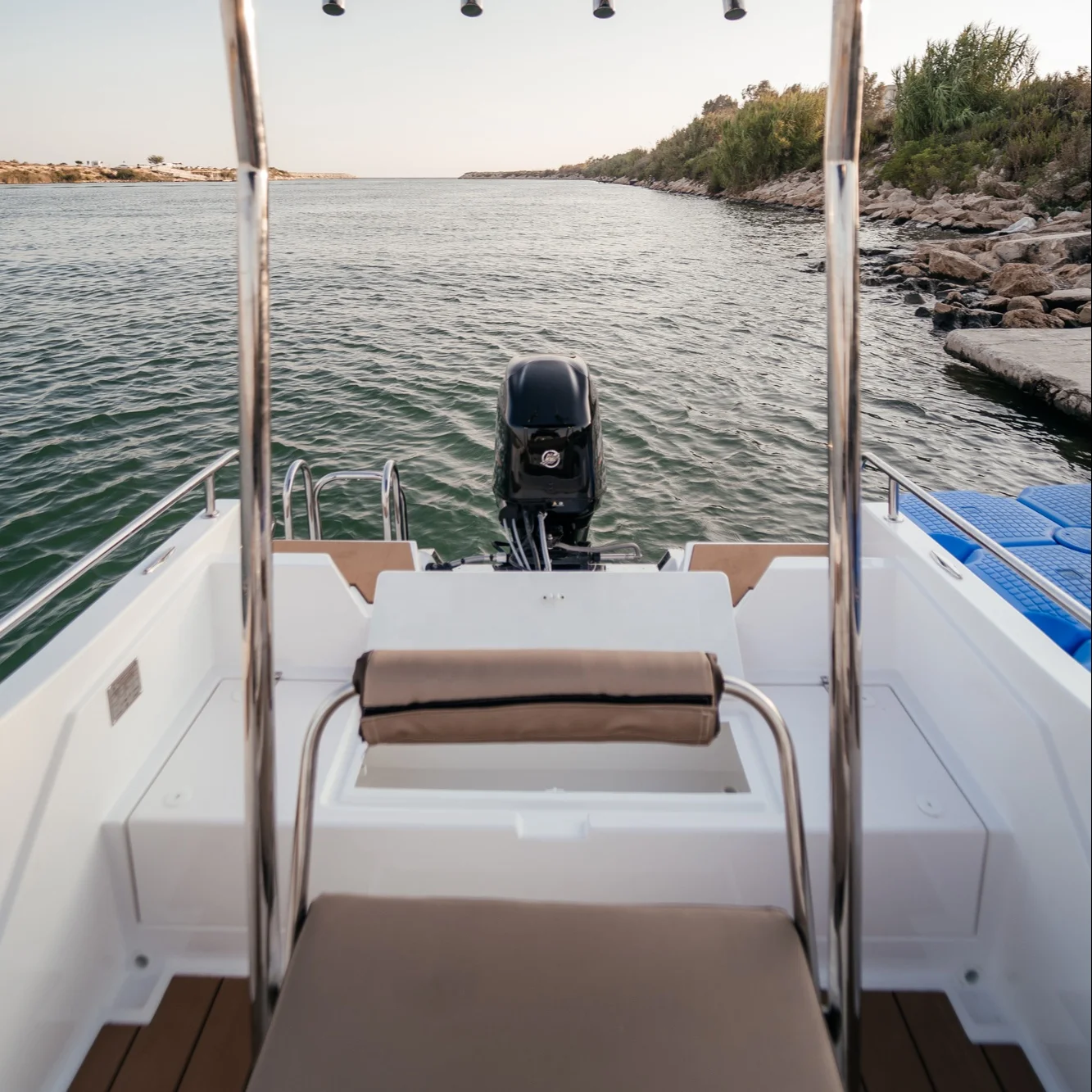 Alesta Marine Luxury Marlin 460 Model DARK BLUE New Fiber Glass Fishing Speed Boat Best Quality White Ocean Sea Lake River 4.5 m