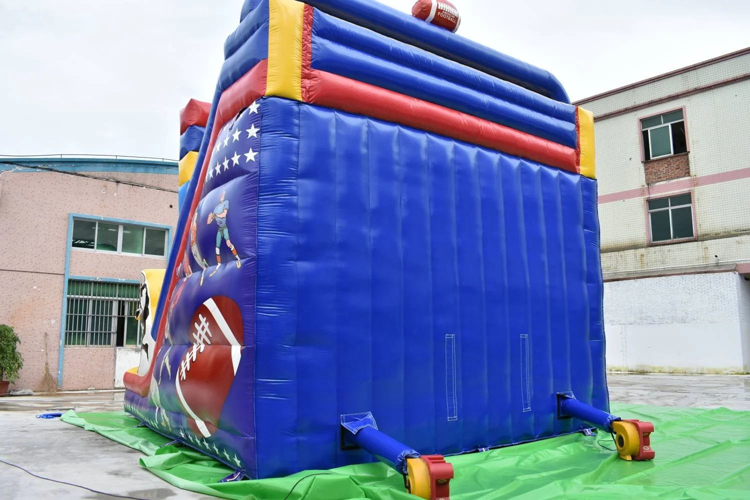 Big commercial and party rental champion  inflatable dry slide for kids and adults