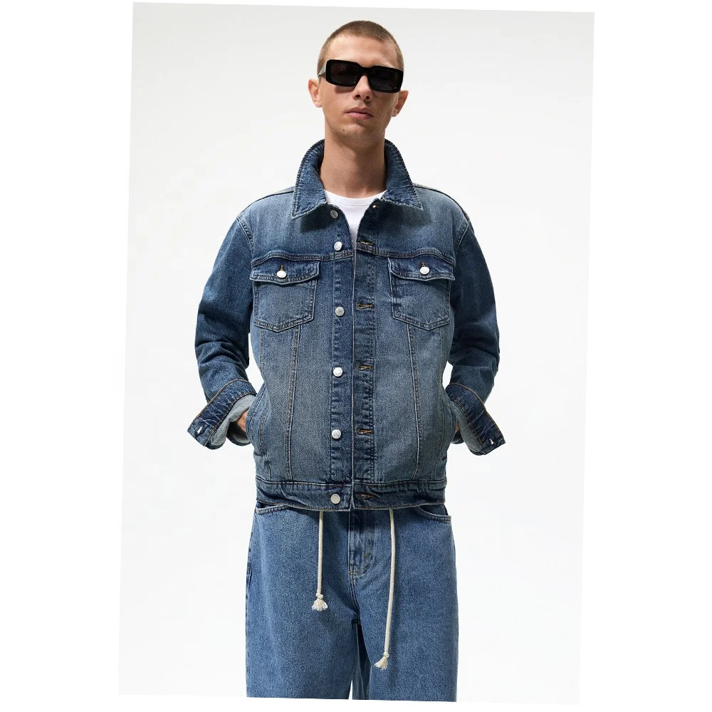 Wholesale Custom New Fashion Long Sleeves Men Clothing Jacket Coat Men Jeans Denim Jacket For Men 2022