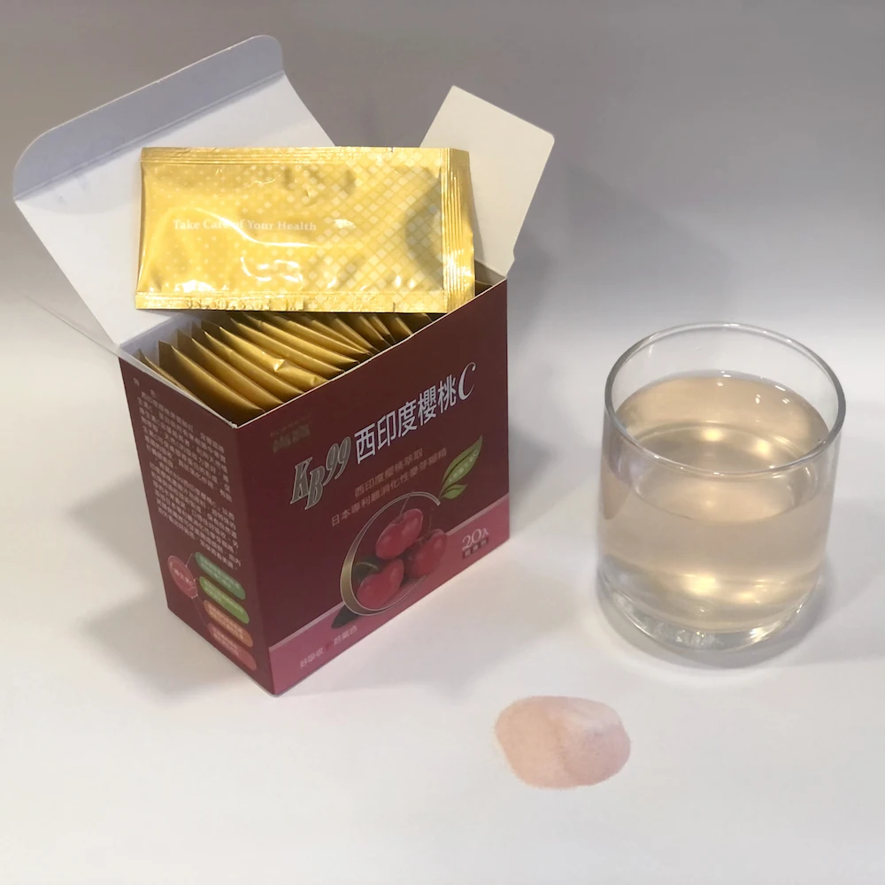 Factory Price Natural Acerola Cherry C Extraction Instant Powder Drink 20 Sachets Best quality Vitamin C Supplements