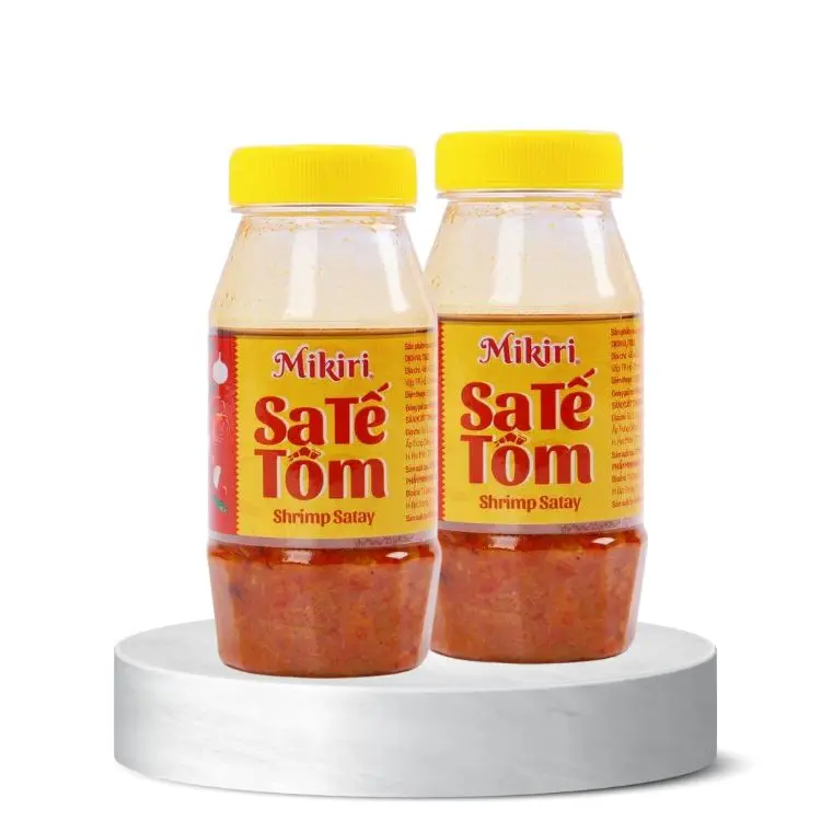 Shrimp satay 90g ingredients 5% shrimp, chili Used as a dipping sauce with Quang Noodles, Bun Bo, Pho, Chewy Noodles, Vermicelli