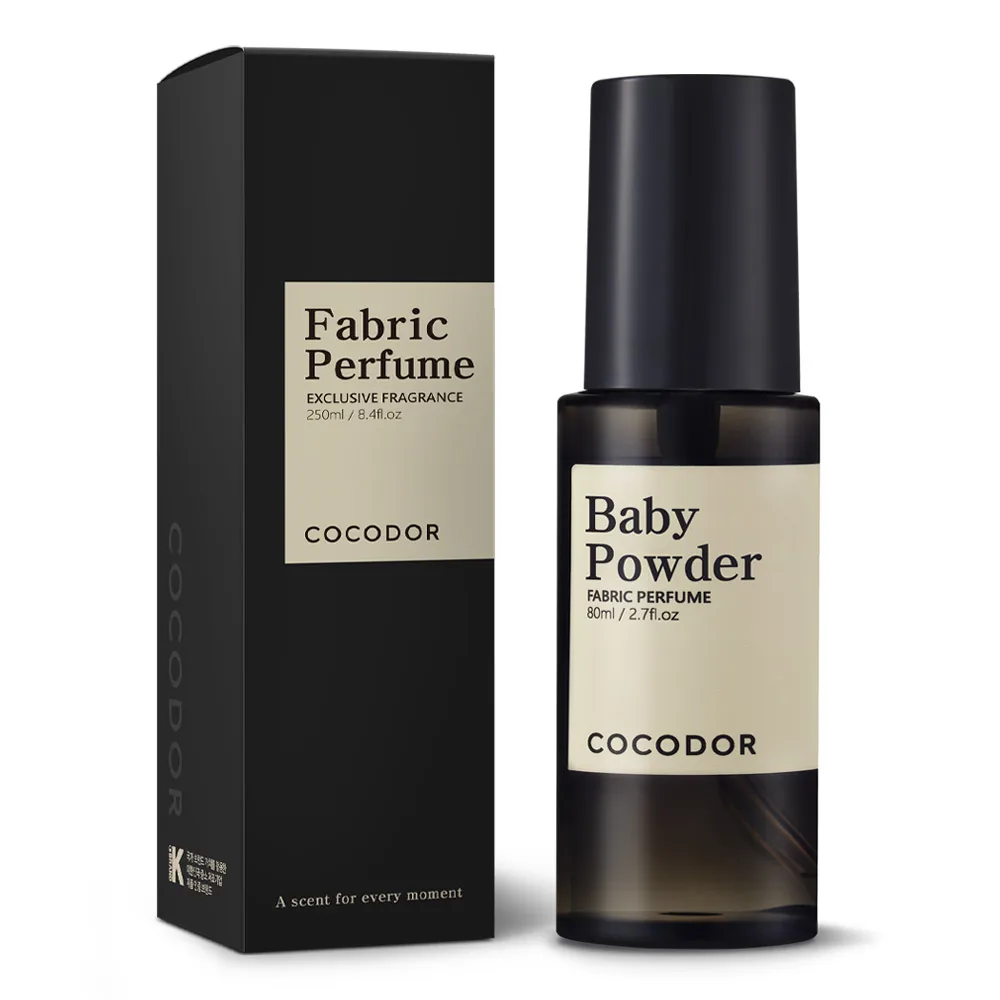 COCODOR 80ml Baby Powder Room Spray Sustainable Home Air Freshener for Laundry and Fabric for Freshening up Your Home