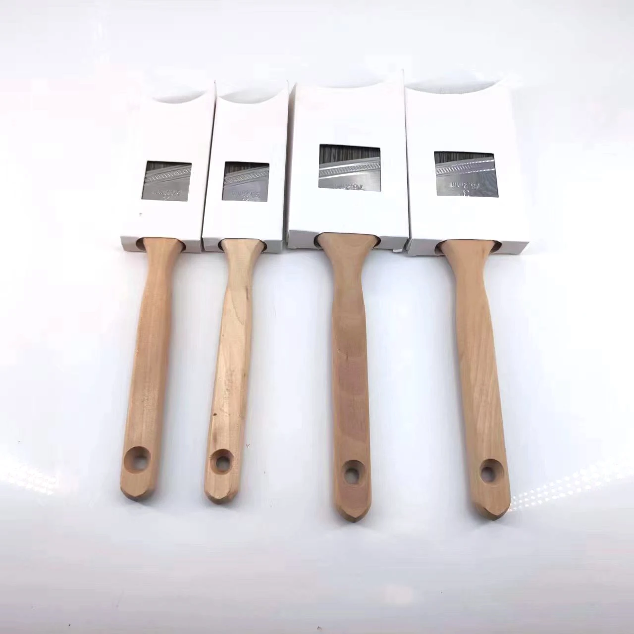 Amazon Basics Stubby Paintbrush Shortcut Trim Angle Sash Brush with Wood Handle 2 Inch