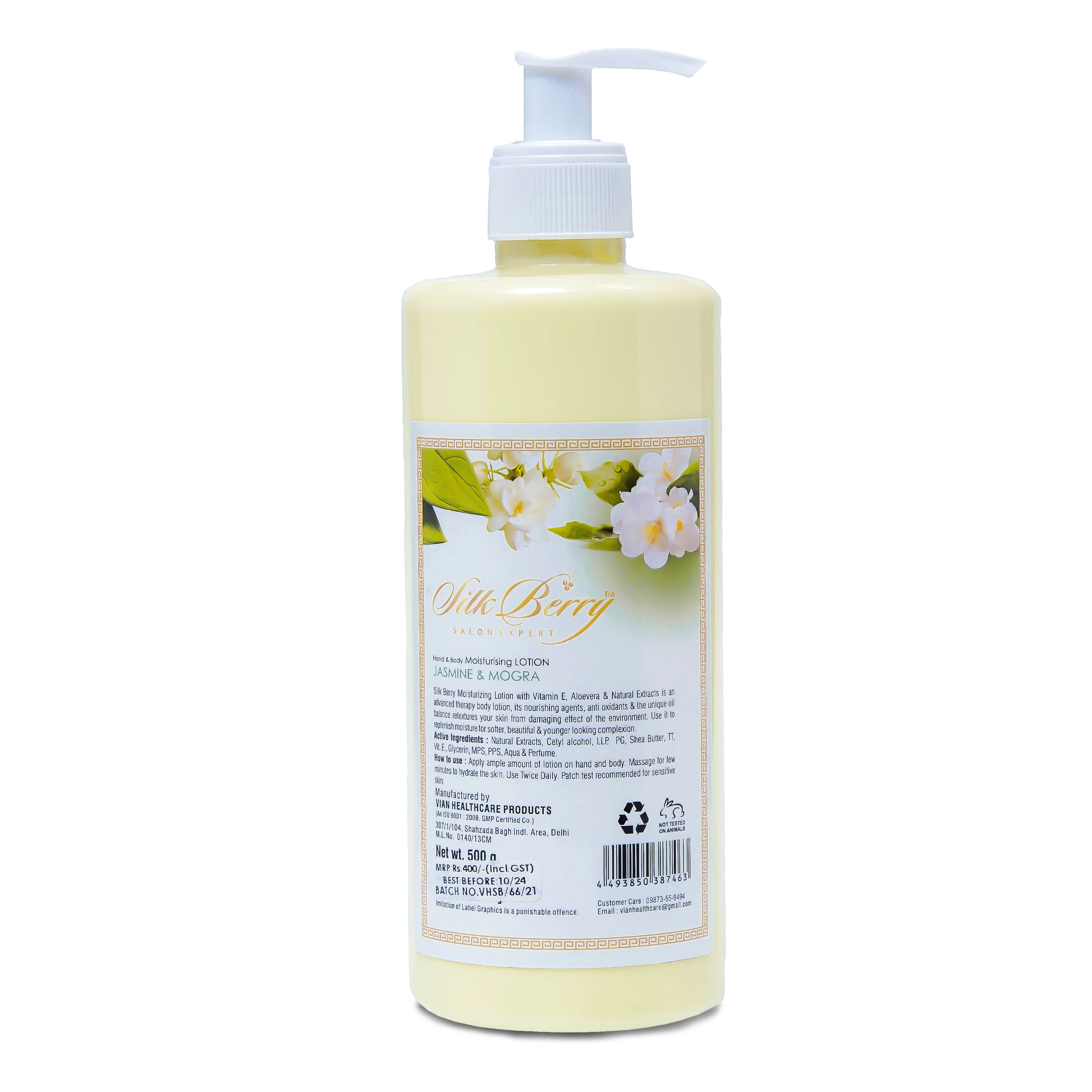 Silkberry Jasmine & Mogra Milk Based Cleanser for Women 500ml