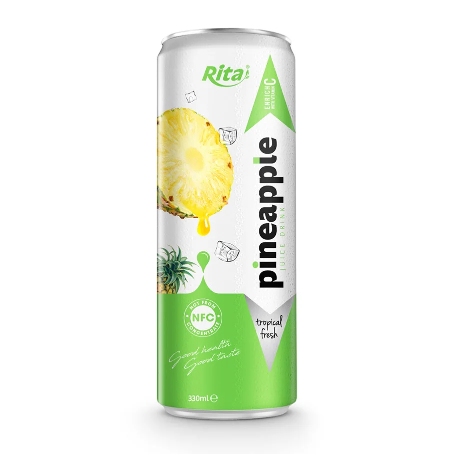330ml Can Passion Fruit Juice from Vietnam Supplier High Quality Soft Drink Beverage Free Design Label