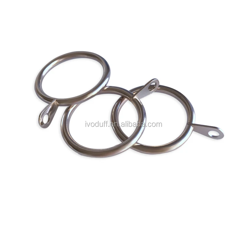High Quality Black Metal Curtain Rings with Eyelets Curtain Hardware