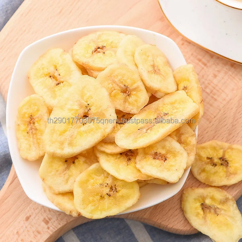 Healthy Snack and Top Quality Premium Grade 100% Natural Banana Chips From Thailand
