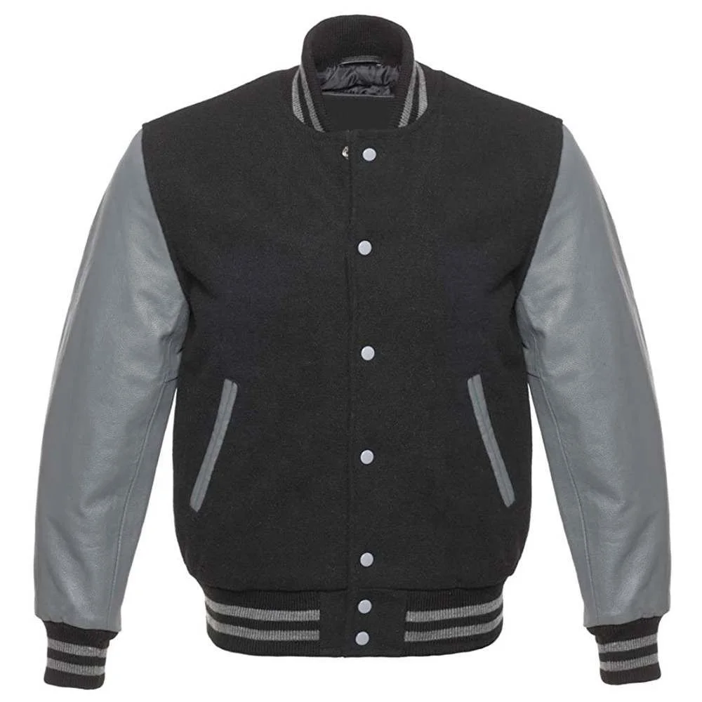 Hight Quality wholesale Woolen body leather sleeves Custom Baseball Letterman varsity Jacket Low Moq