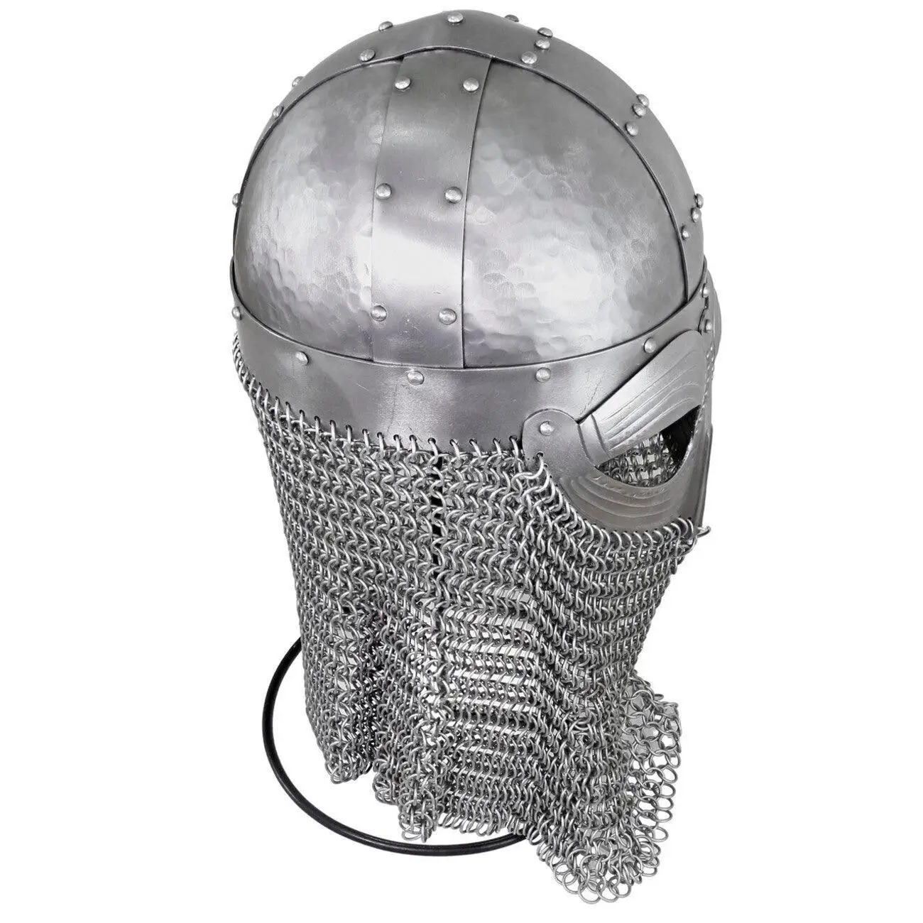 Vandals Wrath Forged Steel Gothic Helmet with Chainmail Defense