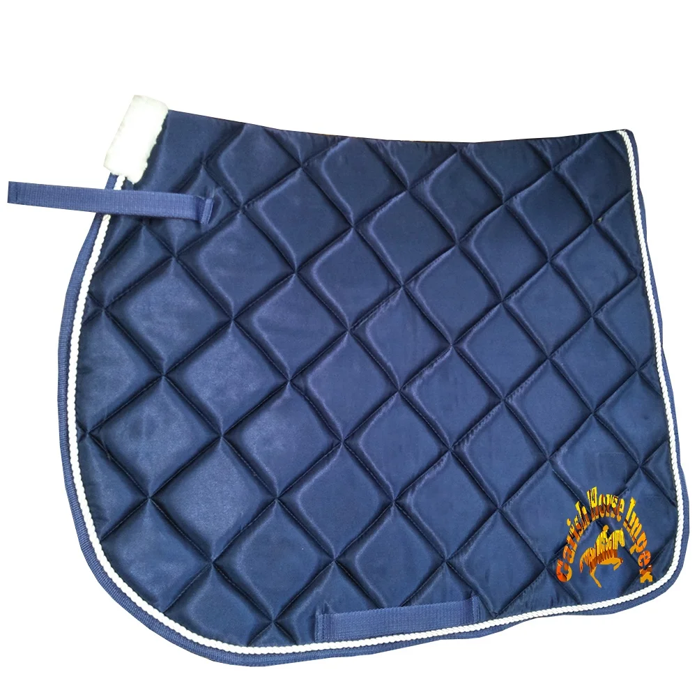 Horse Saddle Pad Satin Tack Saddle Pad Horse Racing Saddle Equipment Wholesale Custom Made Satin Shiny Glitter