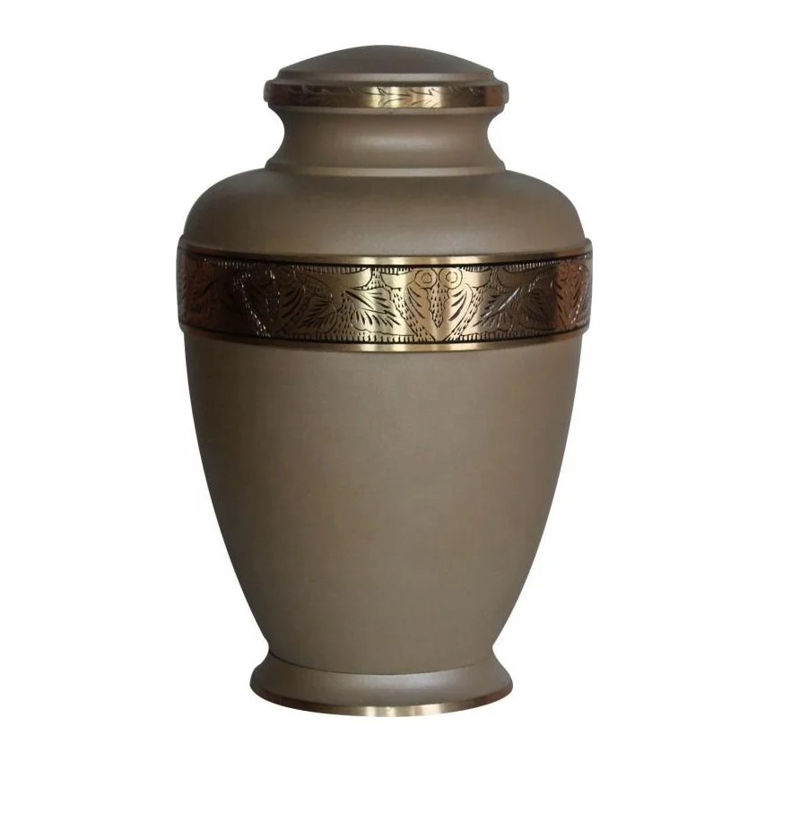 Top Selling Wholesale Metal Cremation Human Ashes Urn Lowest Price Funeral Supplies Adult Ashes Urns