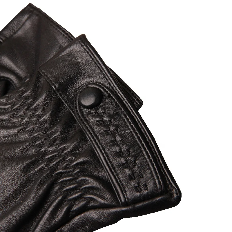 Лучшая цена, Новое поступление, лидер продаж, стильные зимние утепленные мужские кожаные перчатки для вождения, высококачественные защитные перчатки для вождения