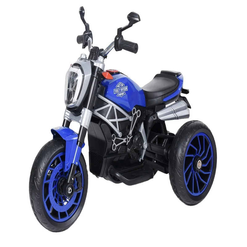 Оптовая продажа детской y1600 пластикового материала и с батарейным питанием Детские ездят по электроэнергии Harley Детский Электрический мотоцикл велосипед