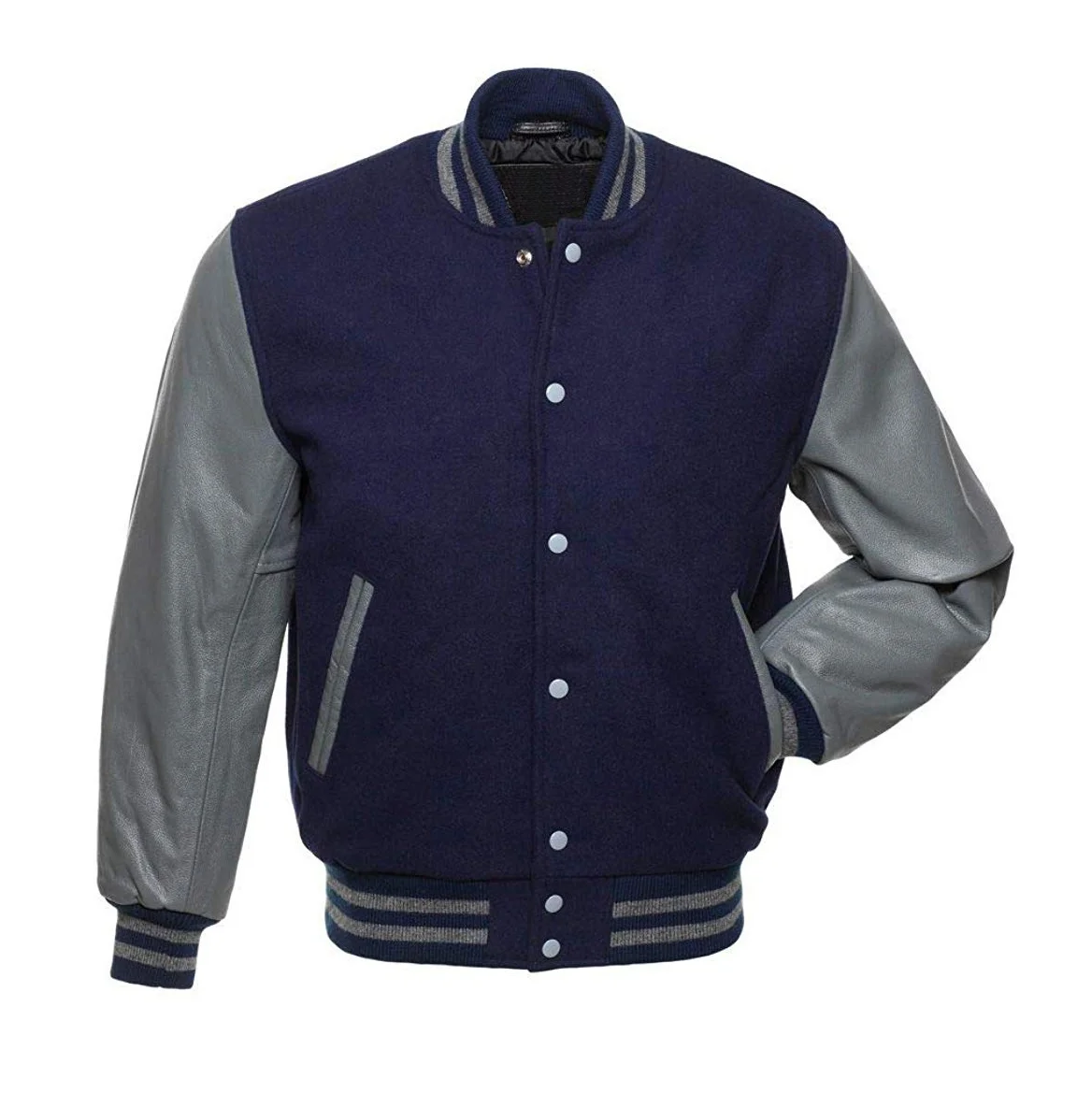 
Custom Wholesale Baseball style Varsity Jacket made of wool / College style Letter mans Varsity Jacket 