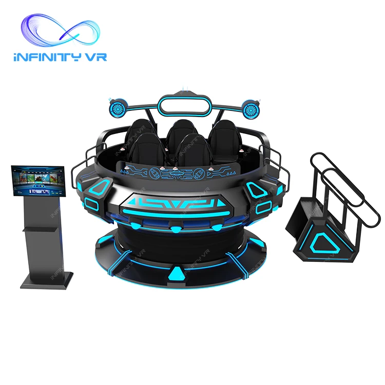 Commercial Vr Virtual Reality Cinema Rotating Chair 5 Players 360 Degree Gaming Simulator Equipment Vr UFO Arcade Game Machine