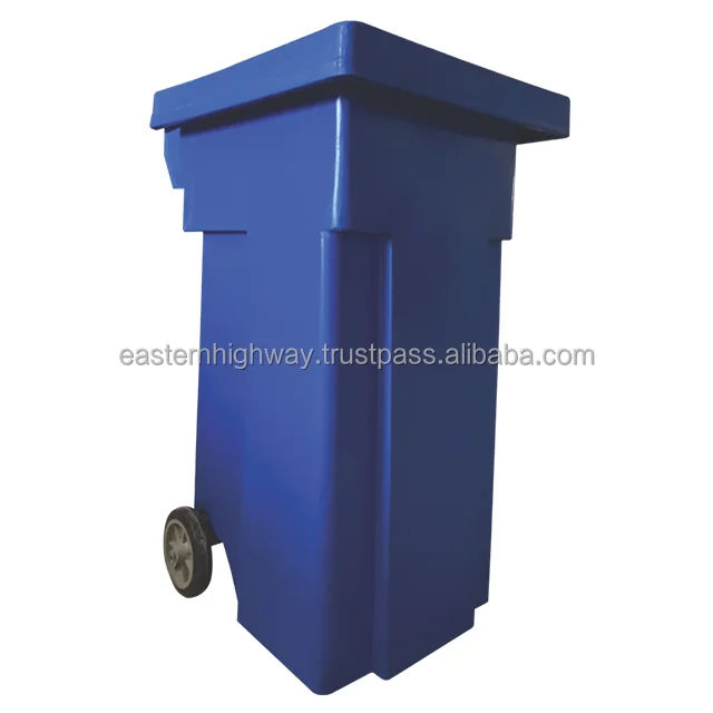 100 L/180 L/250 L Plastic Garbage Container Dustbin Waste Bin Mobile Outdoor Bin Wheel Stand