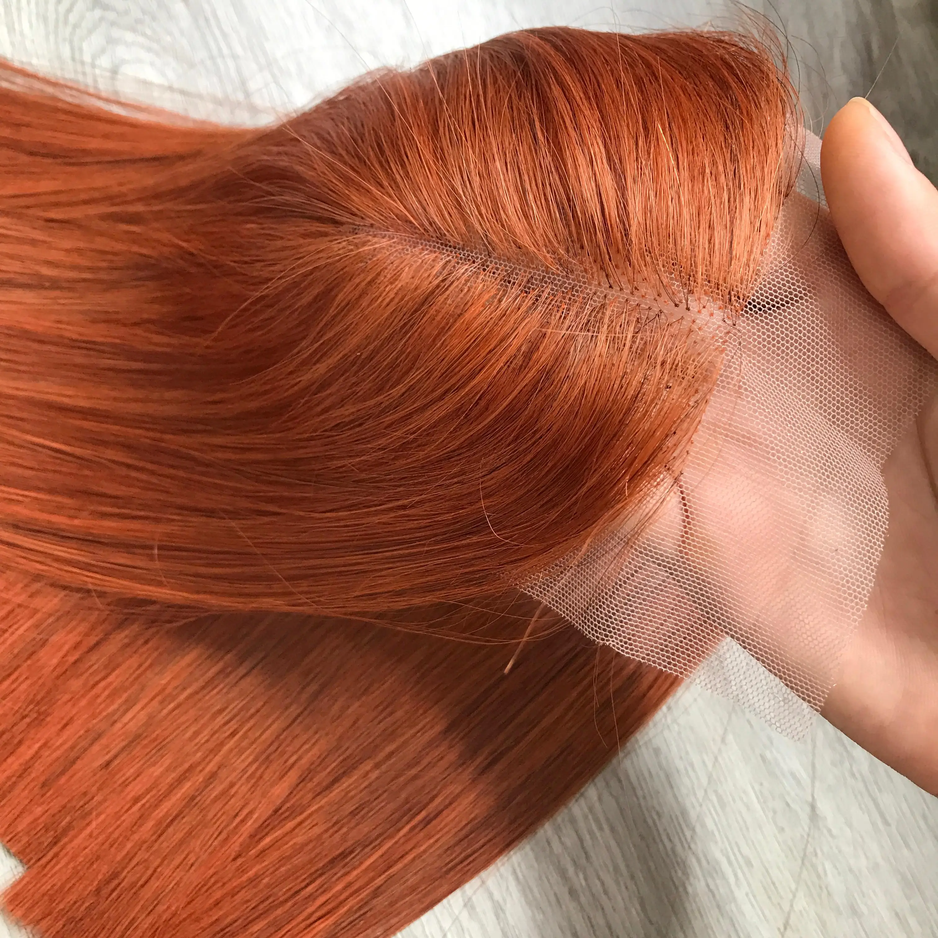 Orange Bone Straight Virgin Human Hair Bundles Unprocessed Genius Weft Raw Vietnamese Hair Black Women Soft HD Styles Cheap