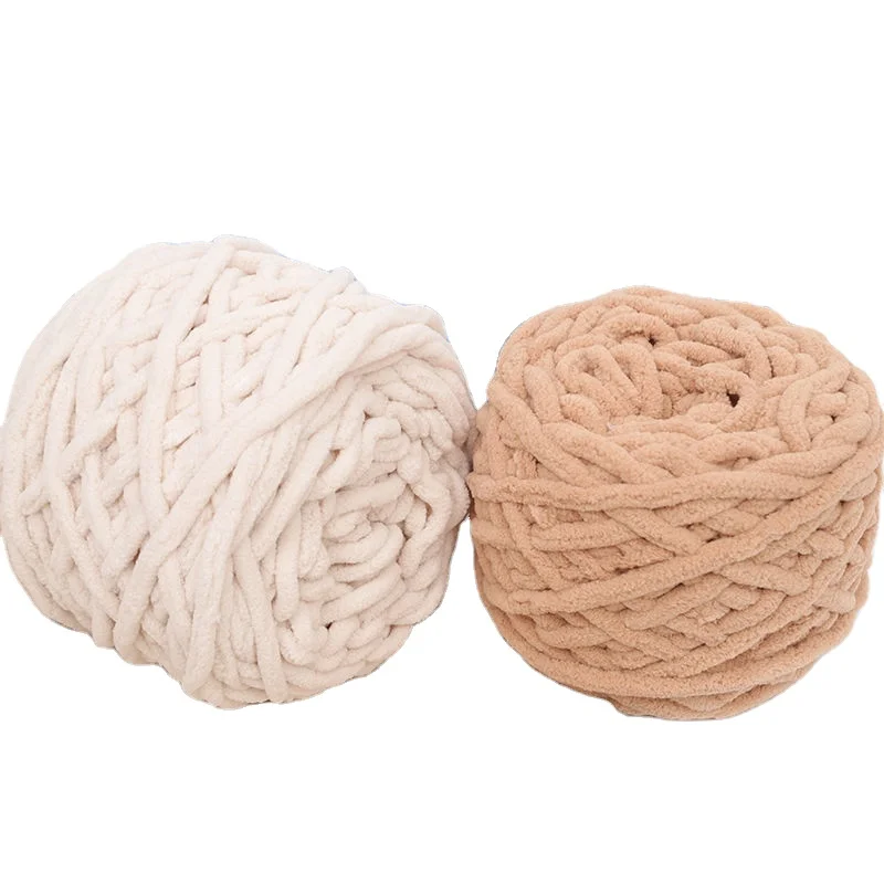 baby jumbo chunky yarn for crochet 165g per ball 0.6cm thickness chunky chenille yarn for scarf