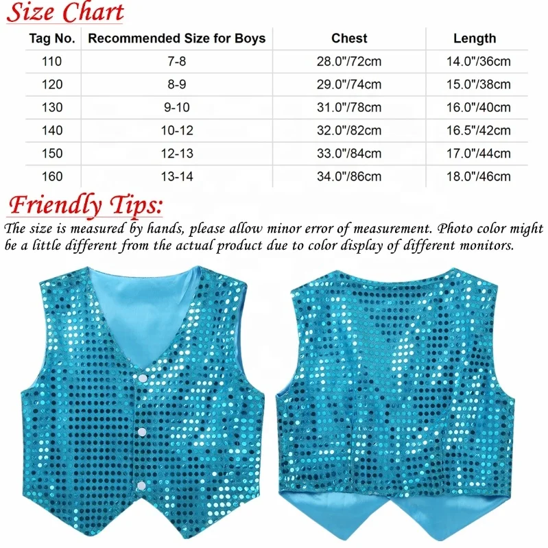 Kids Boys Children Vest Tanktop Dance Wear Waistcoat Costume For Choir Jazz Dance Stage Performance Dance Costume Performance