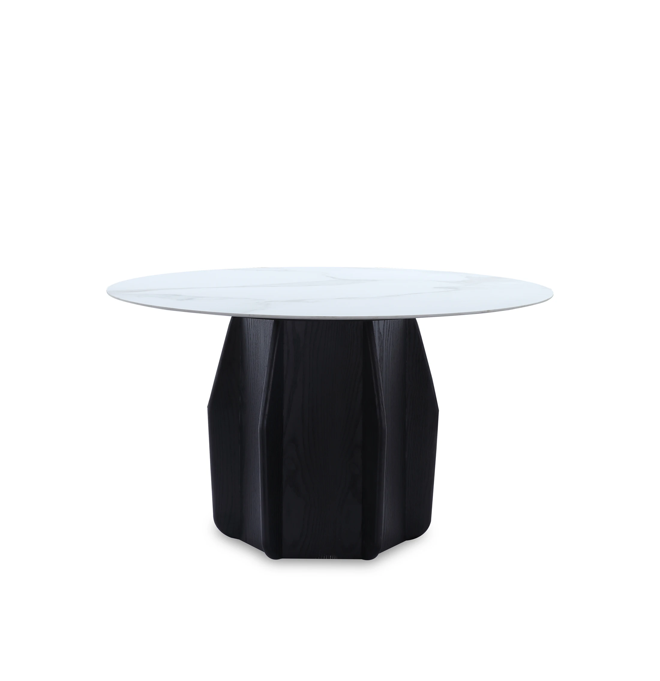 Luxury Diningroom Sintered Stone Slate Top Marble Lazy Susan Swivel Rectangular Modern Round Dining Table