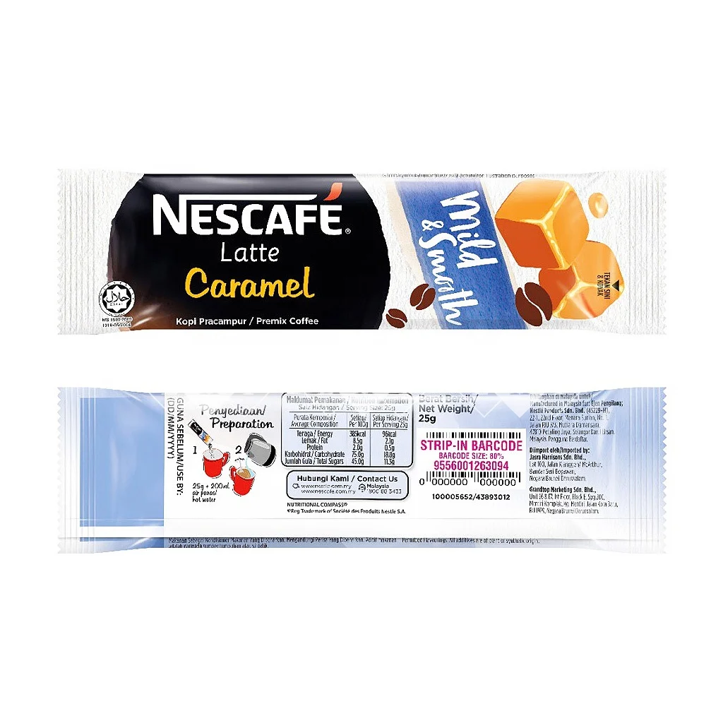 Экспорт прямо с фабрики малазийский знаменитый NESCAFE 3 в 1 латте карамельный мгновенный