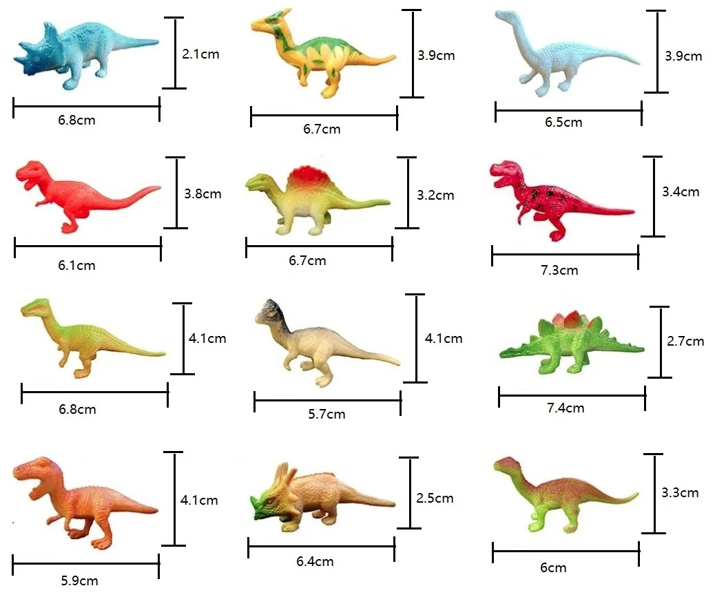 Novelty Bulk Small Capsules Mini Animals Assorted Plastic Dinosaurs Toys for Vending Machines