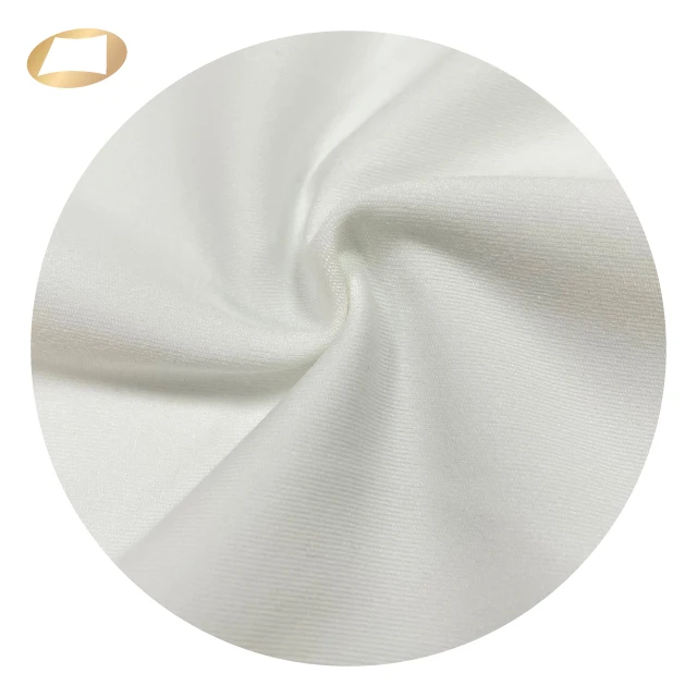 Smooth hand feel 89 nylon 11 spandex peach moss double jersey fabric