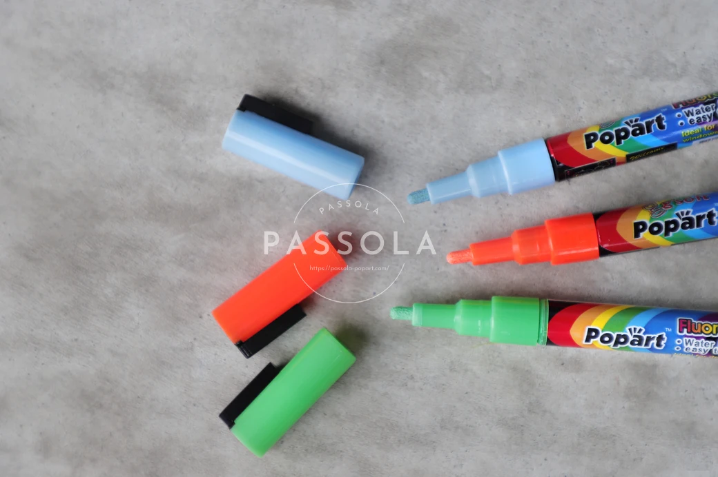 Маркер жидкий стираемый на водной основе с мелким наконечником 50 цветов 3 мм