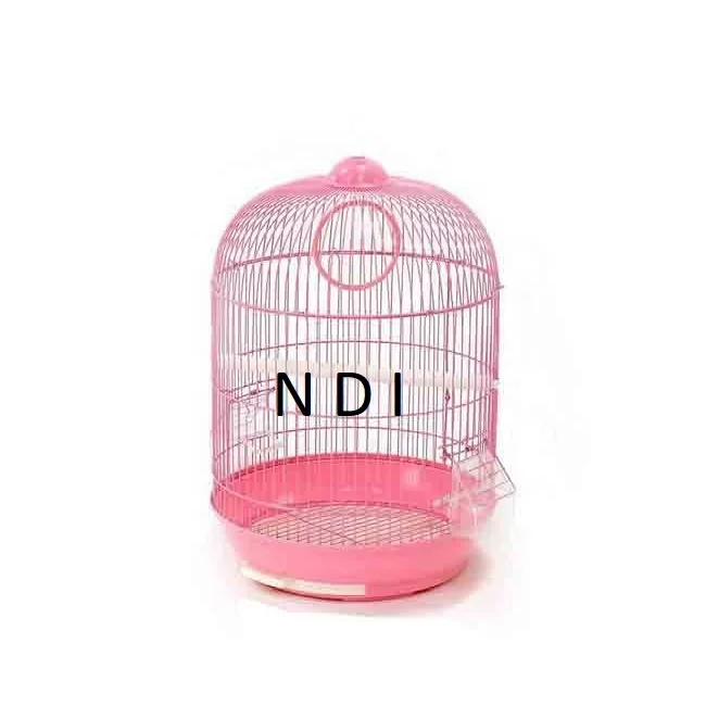  Эксклюзивный дизайн железная металлическая клетка для птиц с белым порошковым покрытием яркая отделка подвесная украшения дома