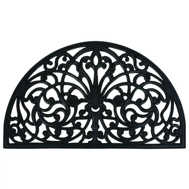 Premium Rubber Wrought Iron Mat Made in India Stylish, Non-Slip, Heavy-Duty, Ideal for Indoor & Outdoor Entrances, Long-Lasting