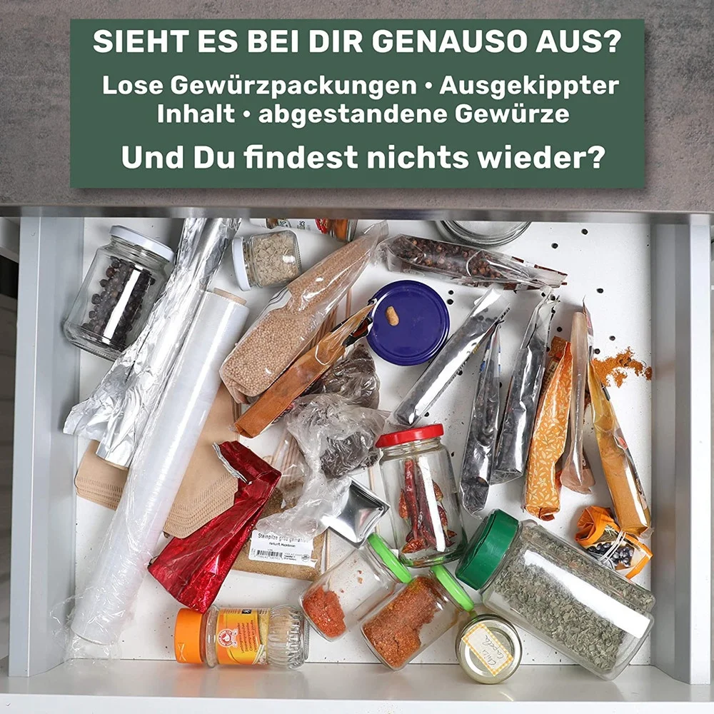 4oz 100 ml Spice Jars with Bamboo Lids with labels