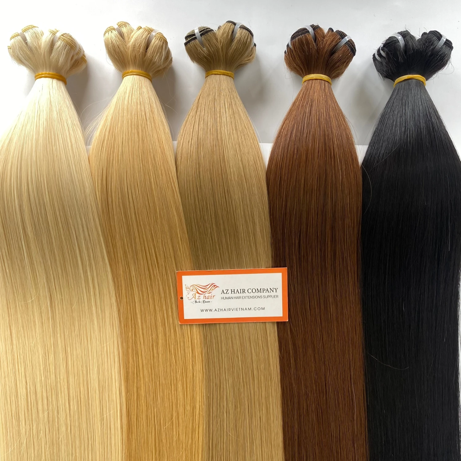 Raw Vietnamese Hair Super Double Drawn Best Quality Weft Hair Extensions 100% Virgin Cuticle Aligned Hair For Resell