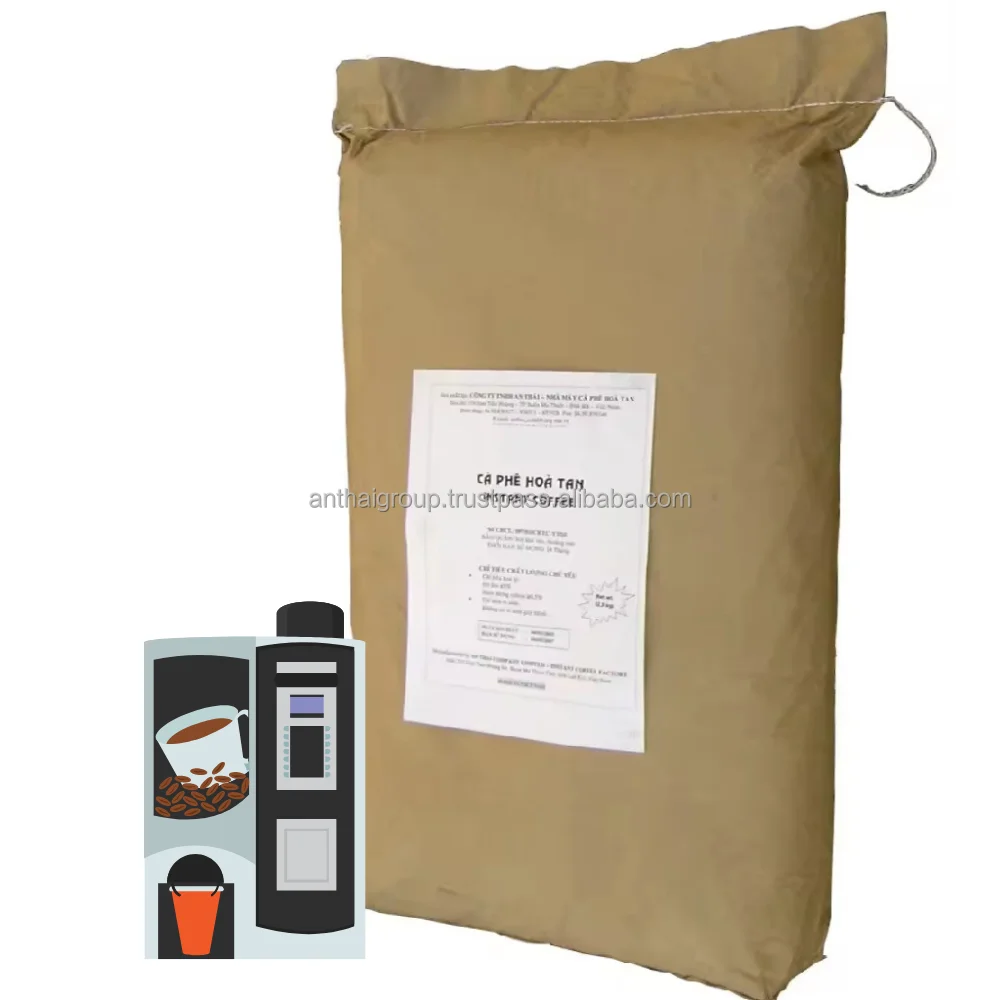 Распылительная сушка растворимый кофейный порошок ROBUSTA производитель кофеин с мягким вкусом 2% мин готов к экспорту бесплатно-образец происхождения-Вьетнам