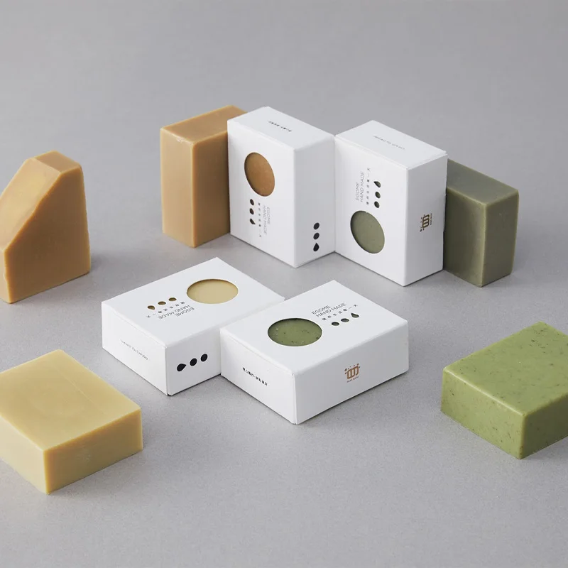 eco custom logo art paper flower bar soap packaging paper gift box