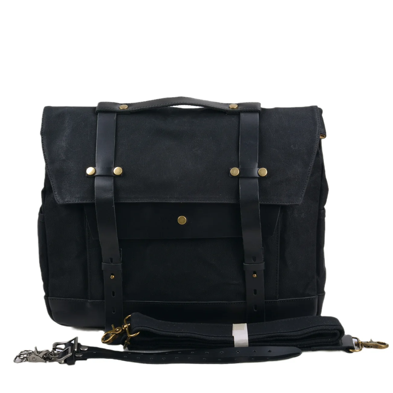 Durable Wax Canvas Motorcycle Bag Offering Retro Style With Side Storage And Rain Protection Perfect For Bike Touring