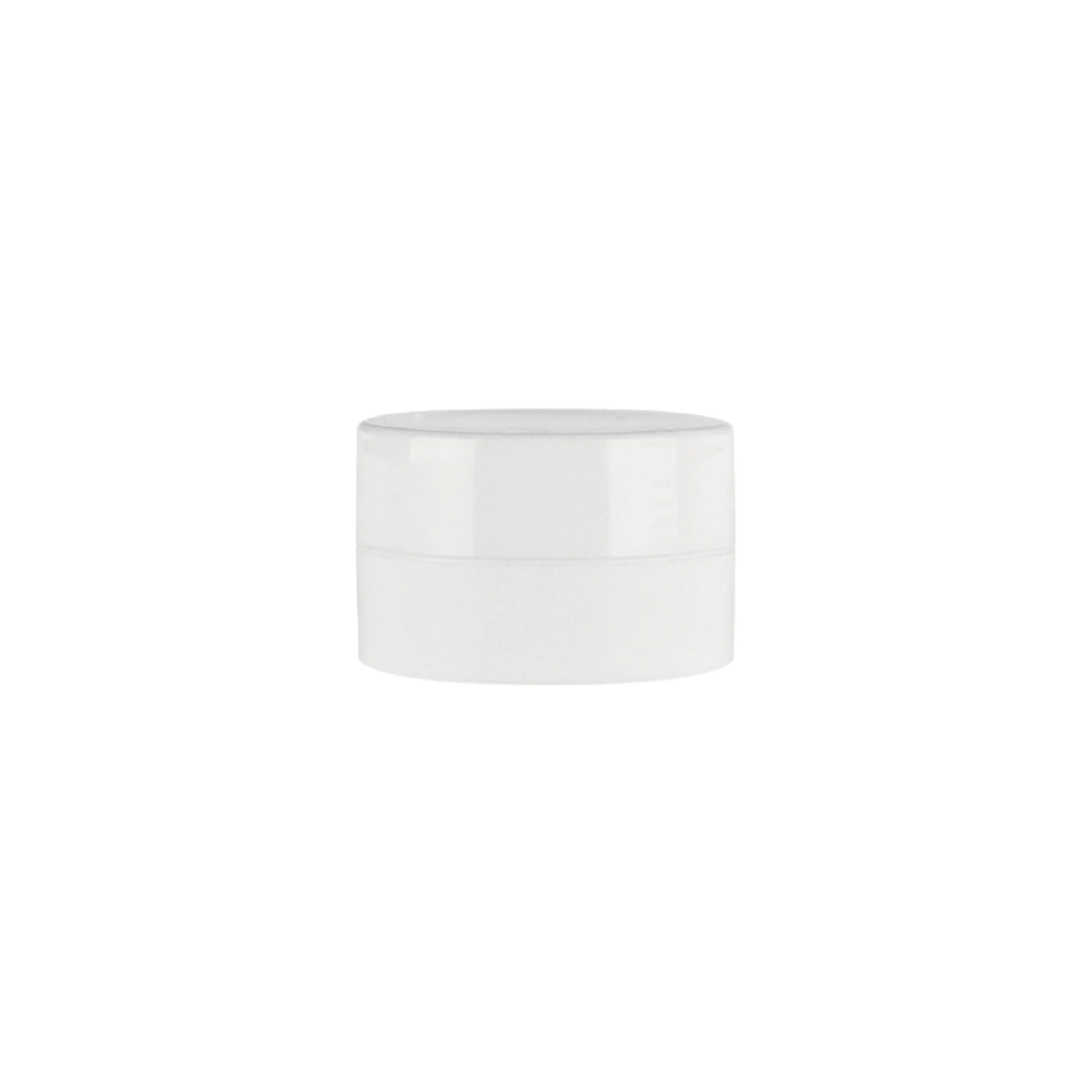 PP Glossy White Round Screwed Cap 5ml 10ml Plastic Single-Wall Cream Jar Small Pot Sample Mini Jar For Tester (IN-PP Series)