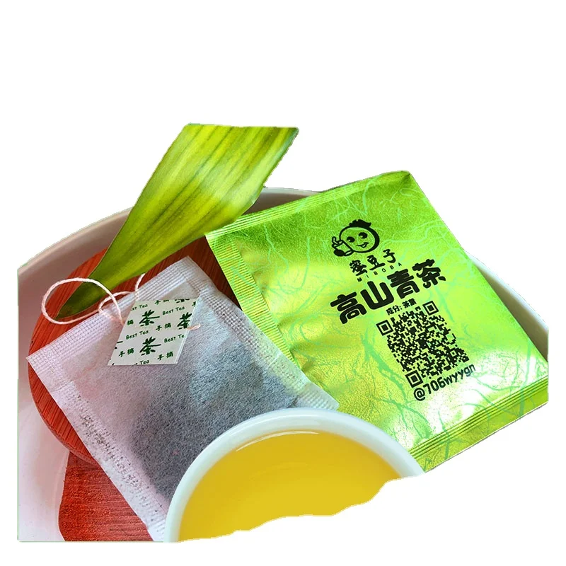 Taiwan OEM Храм чайный пакетик плоский нетканый материал PET PLA
