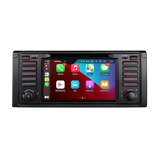 7 inch Snapdragon AI Android 12 Octa Core Car DVD Navigation Stereo with Built-in Carplay Android Auto DSP 4G LTE for BMW E39
