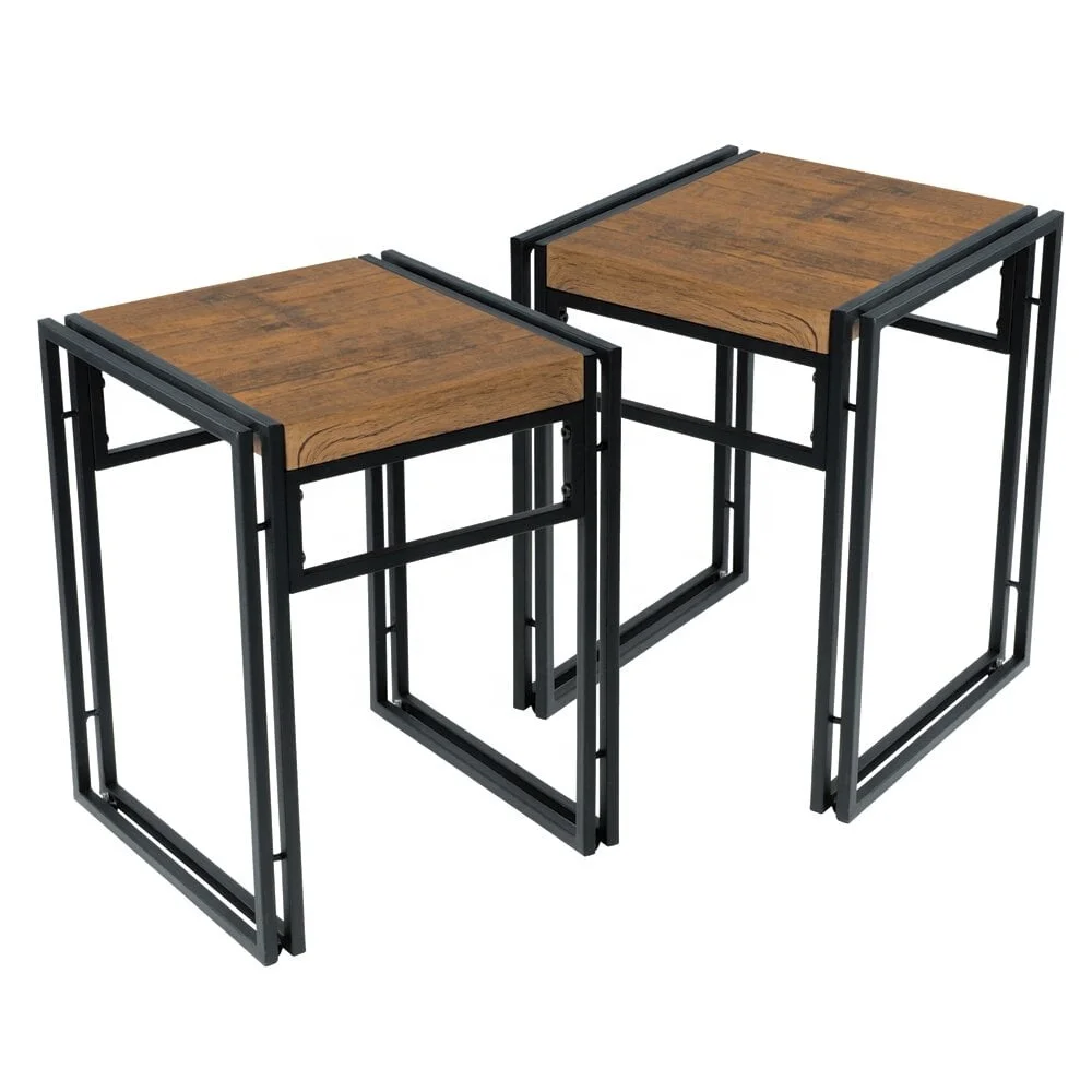 2 - Person Dining Set for 2 with Two chair tuck under table when not in use