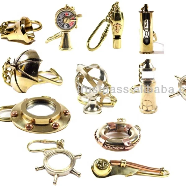 Hot Sale Antique Copper & Brass Designer Metal Key Chain Ring Mothers Gift Bag Decoration Accessorizes Metal Key Chain