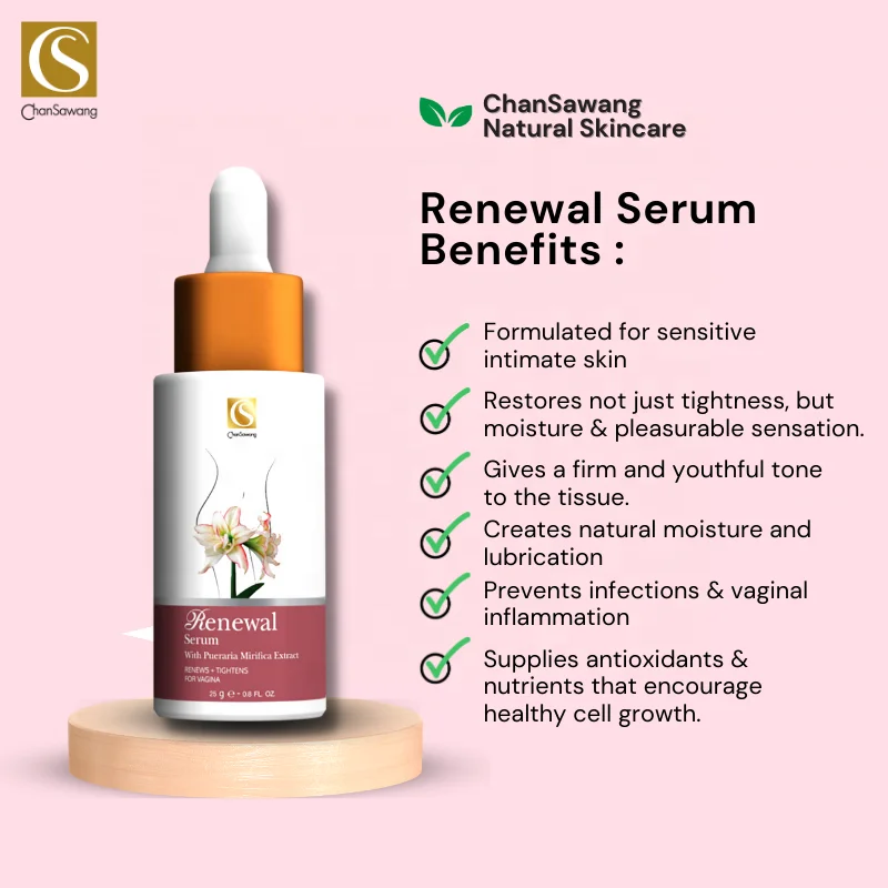 Vagina Renewal and Tightening Serum for Women to Cure Vaginal Dryness Yoni Care Products Private Label Thailand OEM Cosmetics