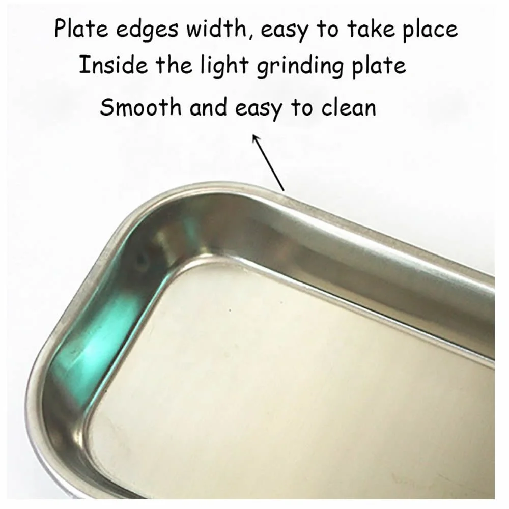 Металлический лоток Mayo для медицинских инструментов тату и хирургических принадлежностей средний из нержавеющей стали