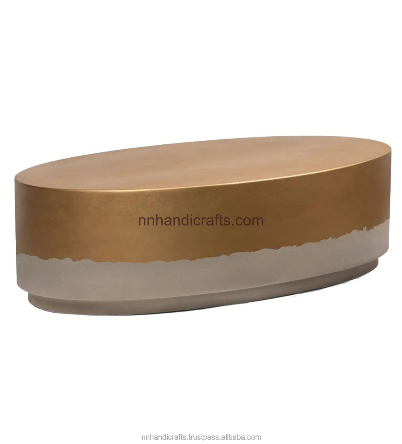 Latest Unique Design Steel Iron Metal Golden Powder Coated Gold Round With Printed Top Coffee Table Latest Coffee Tables For Bar