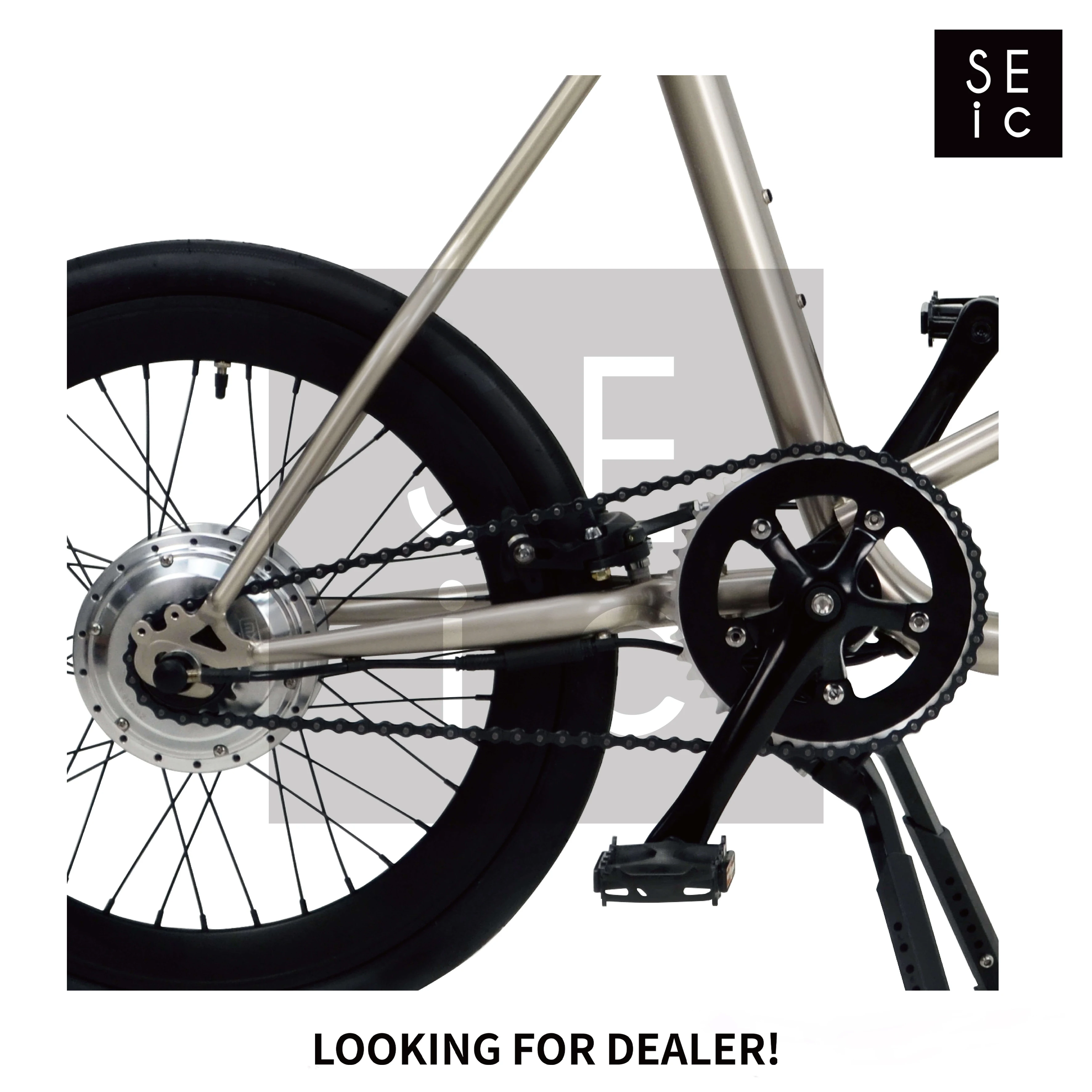 Agent Dealer Distributor,  SEic miniu titan silver black wheel electric assist bicycle Gentle style ebike speed pedelec