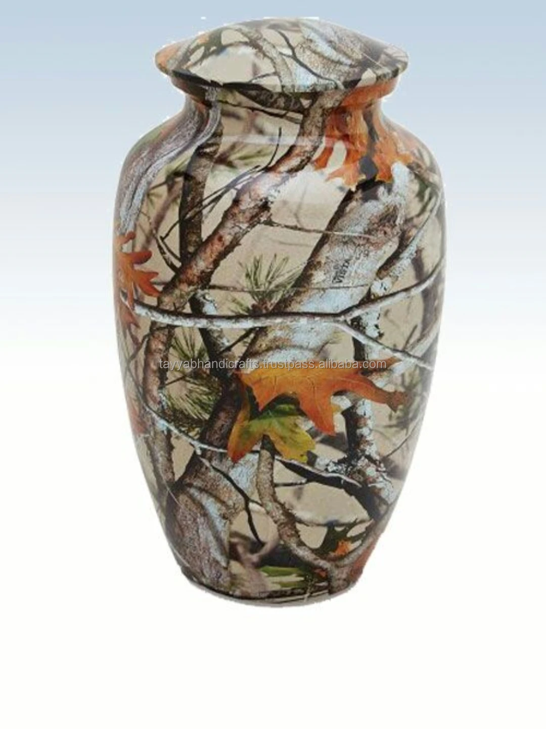 handicraft metal printed urn custom design craftsman handmade finished memorial adult urns for loved one funeral supplies urns