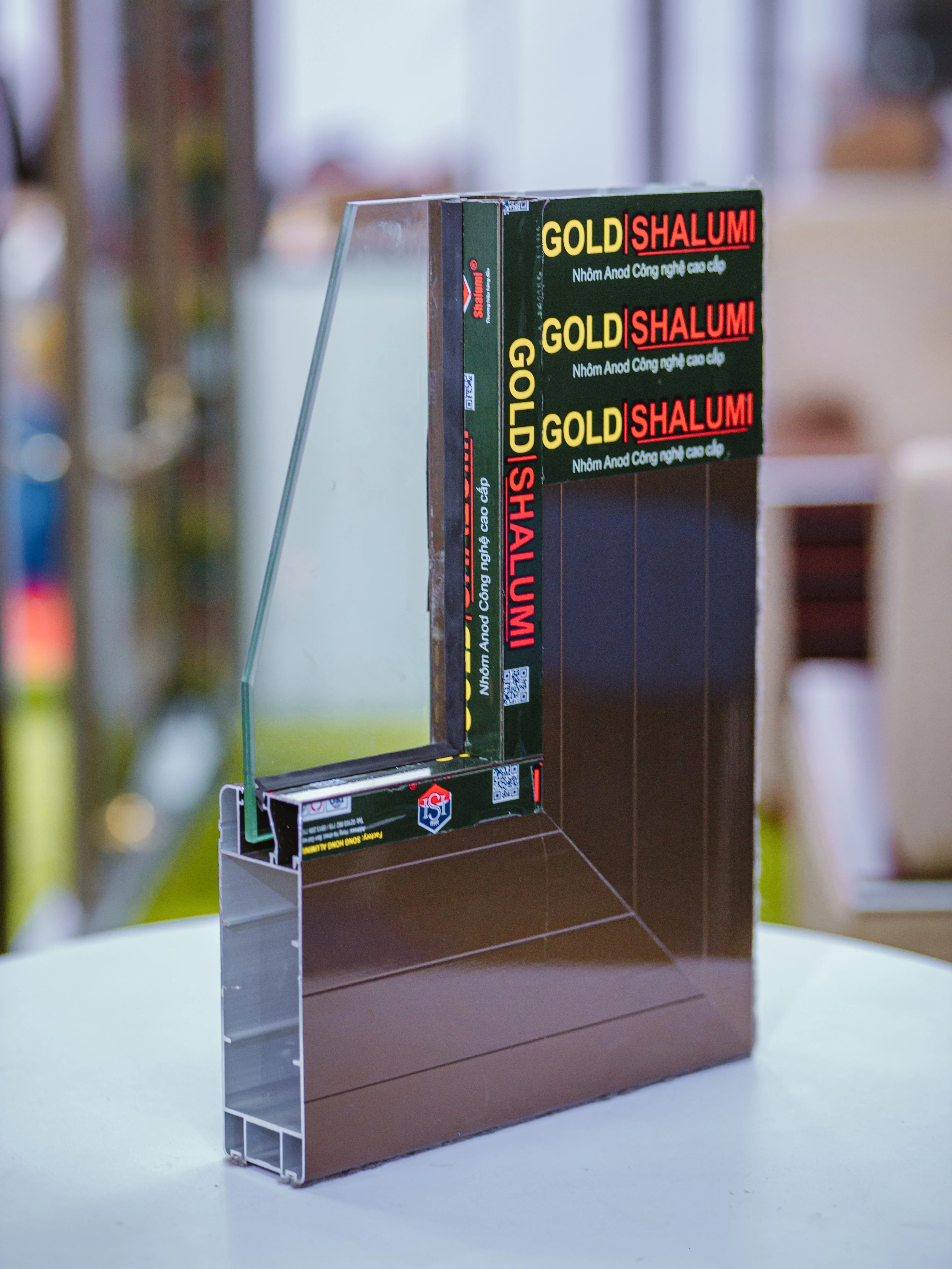 Шалуми Высококачественный бронзовый алюминиевый профиль для гидравлической двери