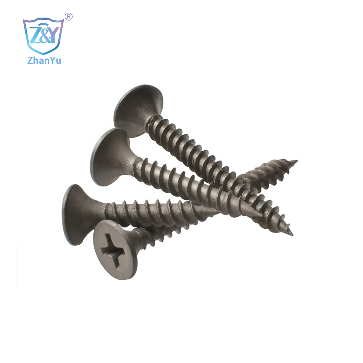 #8Hardened Bugle Head Black Phosphating Drywall Screw Fine thread Flat head  MDF screw